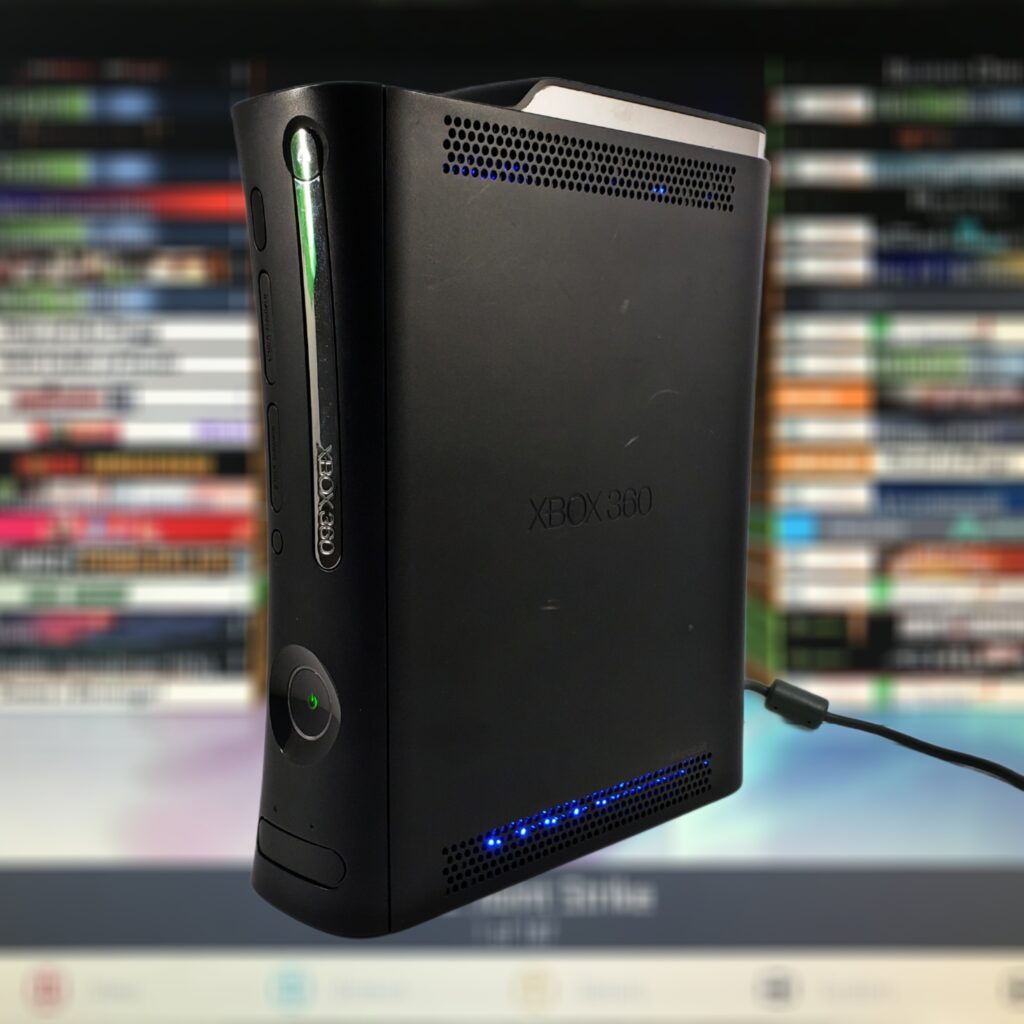 Xbox 360 Fat 120GB, RGH 3 (Jasper) + Blue LEDs, #3017 | The Retro Hero