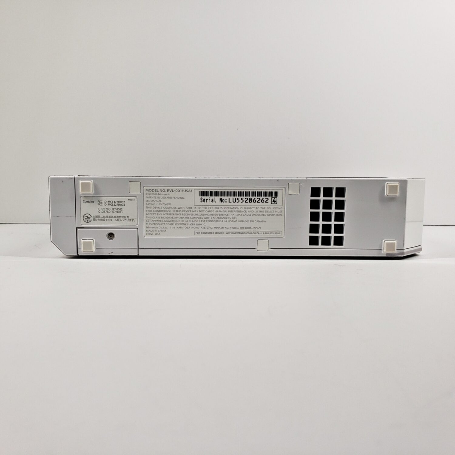 Nintendo Wii, White - GameCube Compatible + Homebrew, #4128