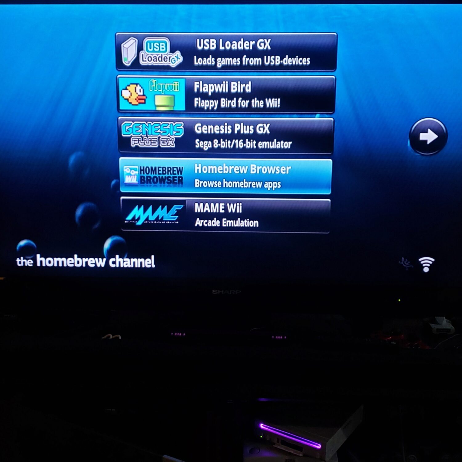 Nintendo Wii, White - GameCube Compatible + Homebrew, #4128