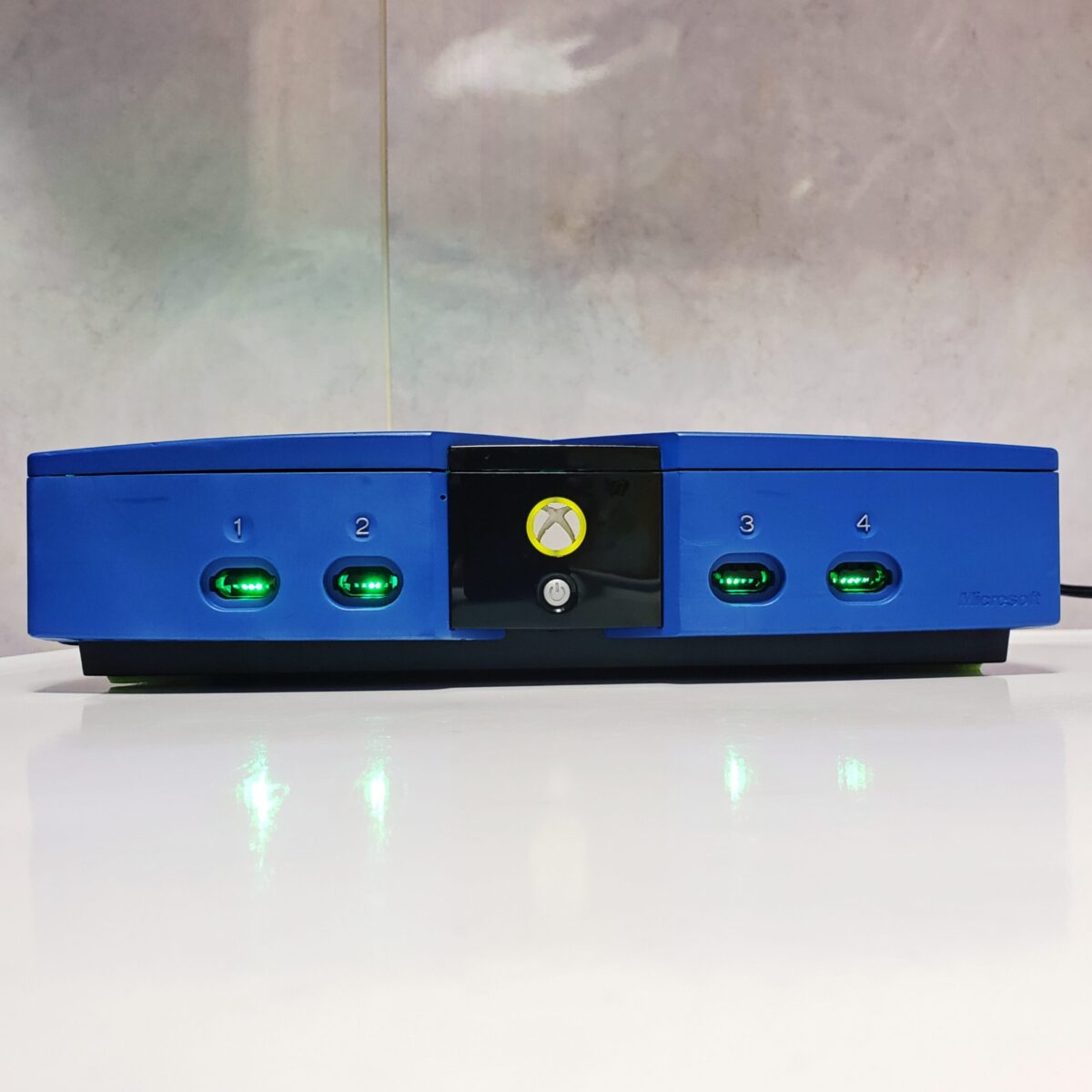 Custom Modded Royal Blue "Slim" Original Xbox with Cerbios - #5123