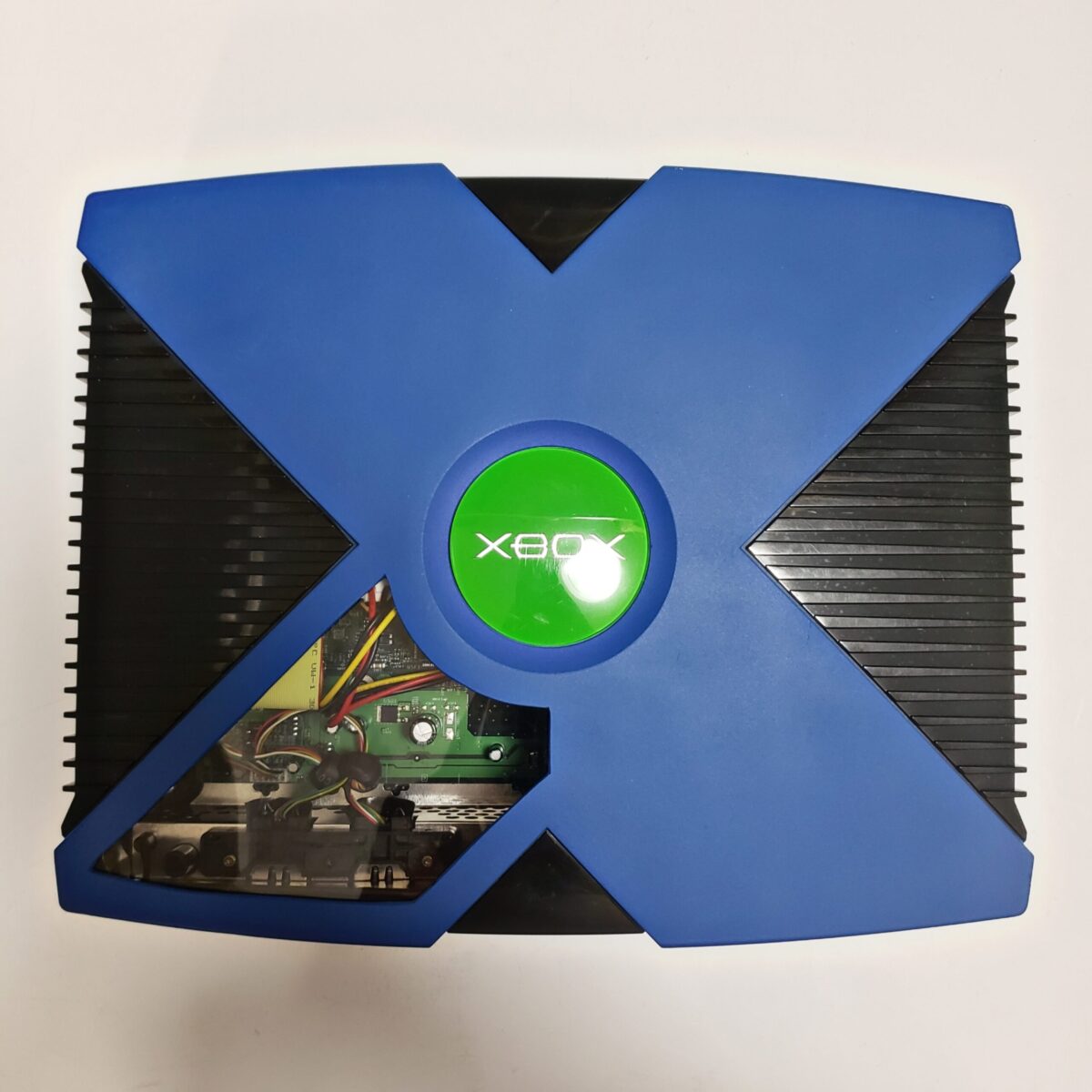 Custom Modded Royal Blue "Slim" Original Xbox with Cerbios - #5123