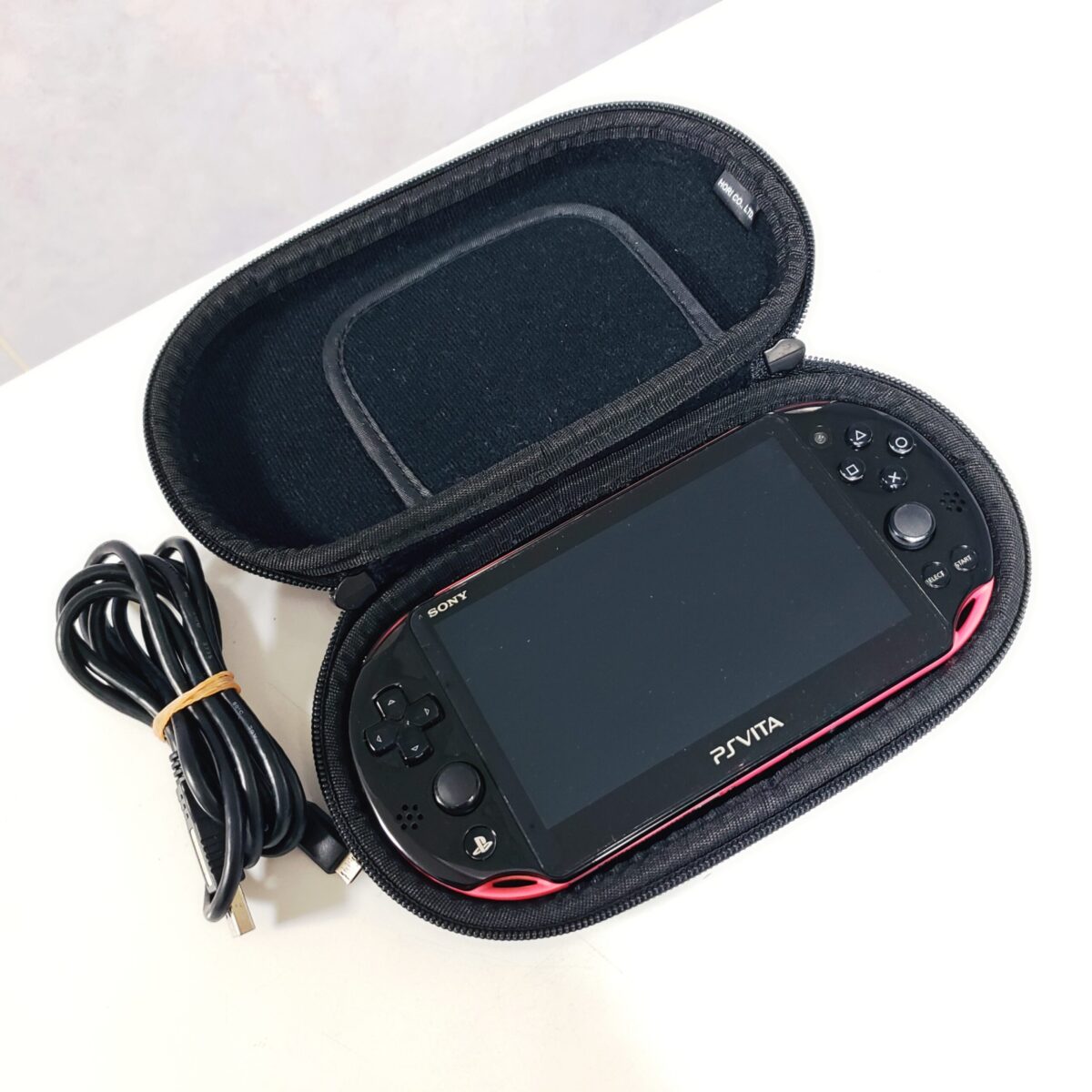 Modded PlayStation (PS) Vita PCH-2000, Pink/Black + 256GB, #5181