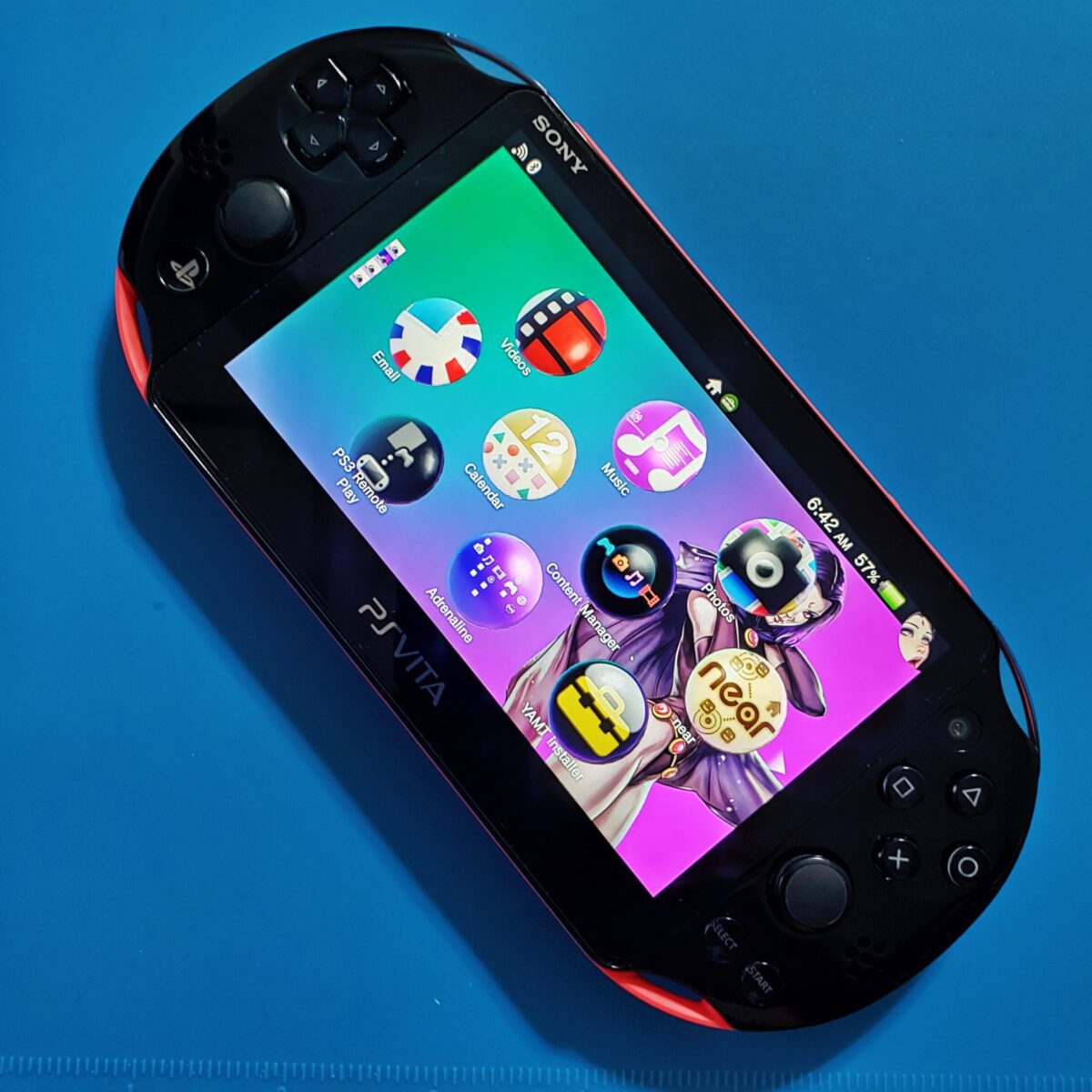 Modded PlayStation (PS) Vita PCH-2000, Pink/Black + 256GB, #5181