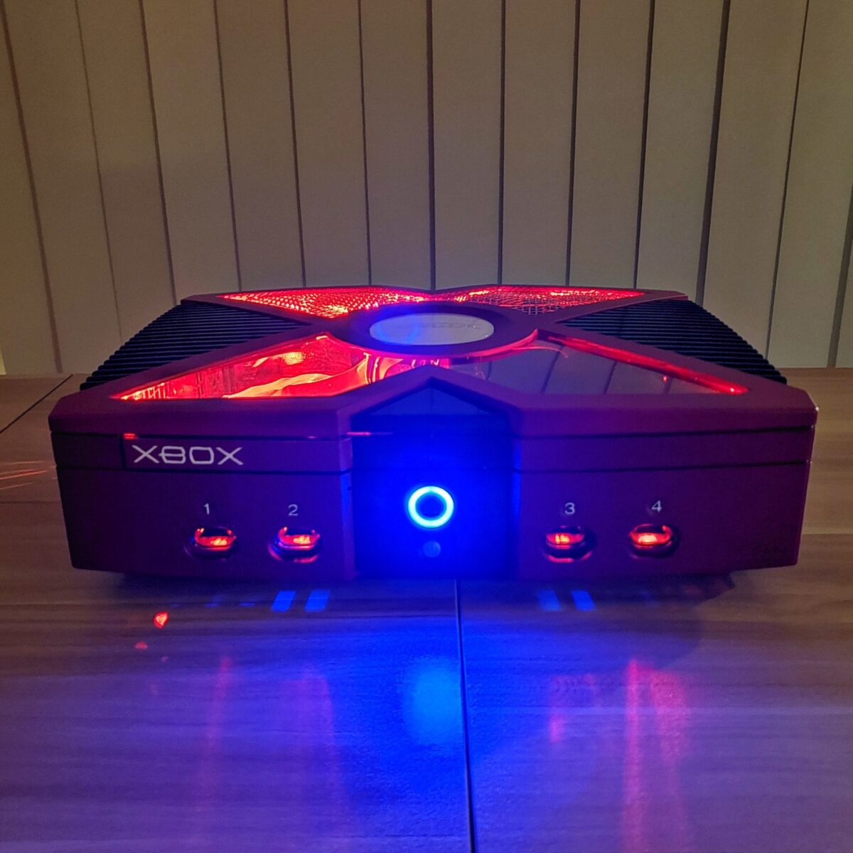 Custom Modded Crimson Red Original Xbox with HDMI and 2TB SSD, #6051
