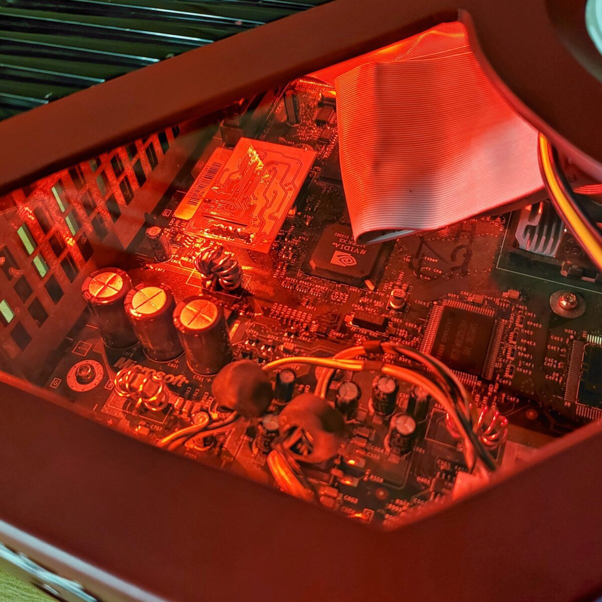 Custom Modded Crimson Red Original Xbox with HDMI and 2TB SSD, #6051