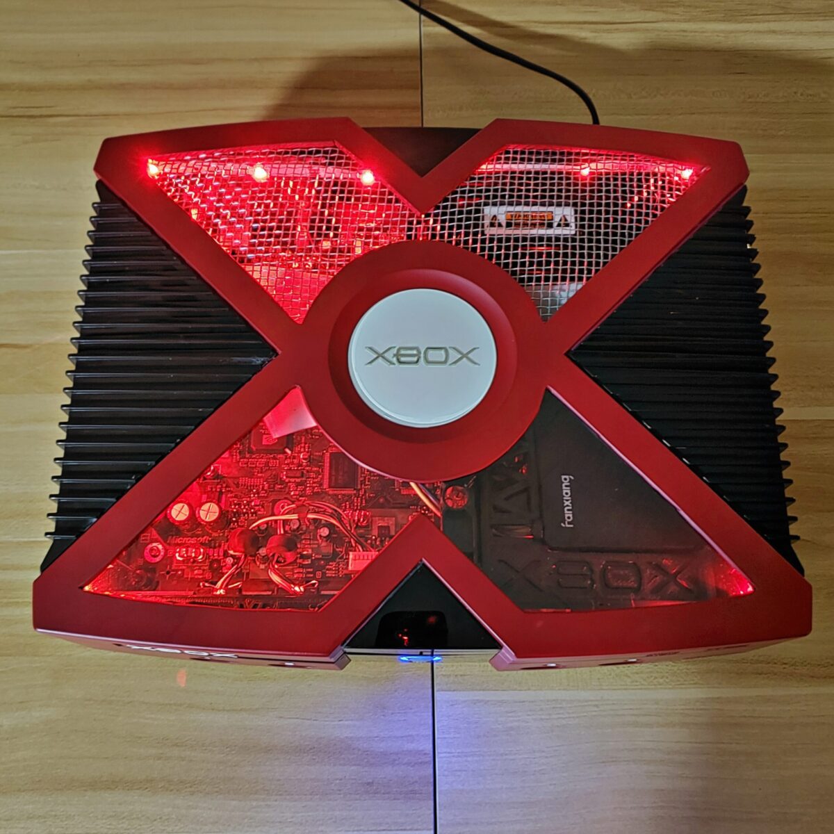 Custom Modded Crimson Red Original Xbox with HDMI and 2TB SSD, #6051