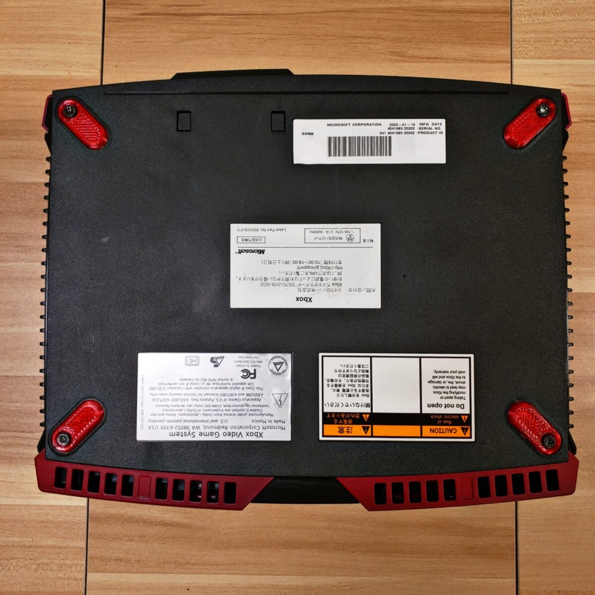 Custom Modded Crimson Red Original Xbox with HDMI and 2TB SSD, #6051