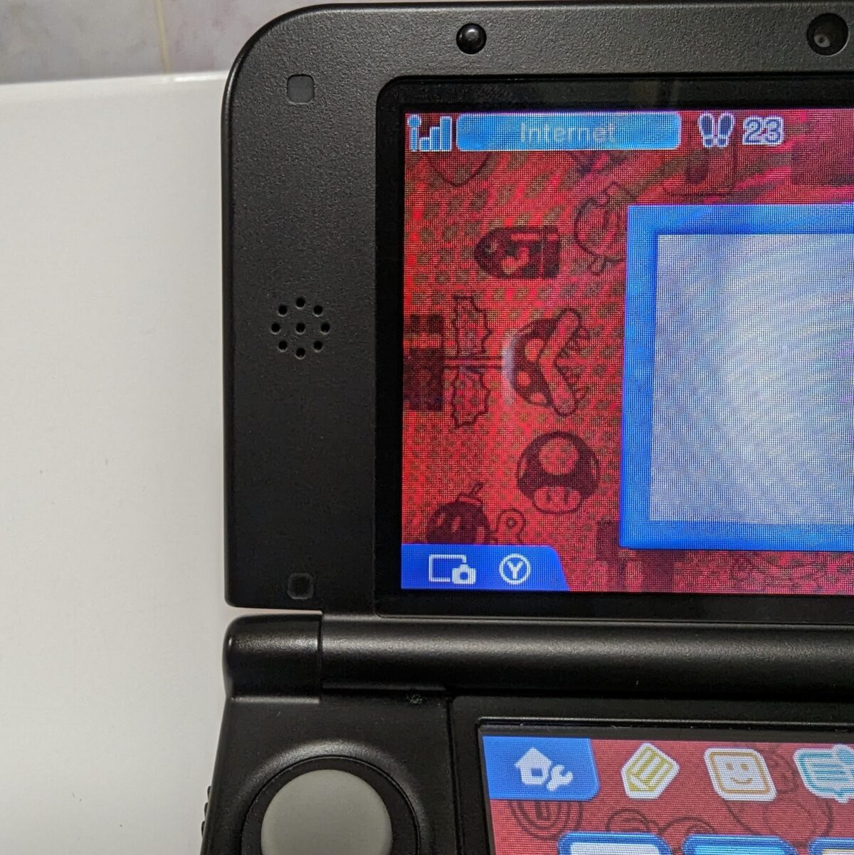 Modded Red/Black Nintendo 3DS LL/XL - #9024