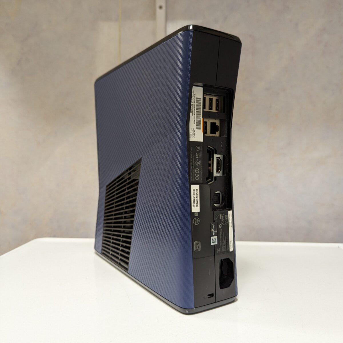 RGH 3 Modded Blue Carbon Fiber 250GB Xbox 360 Slim - #10334