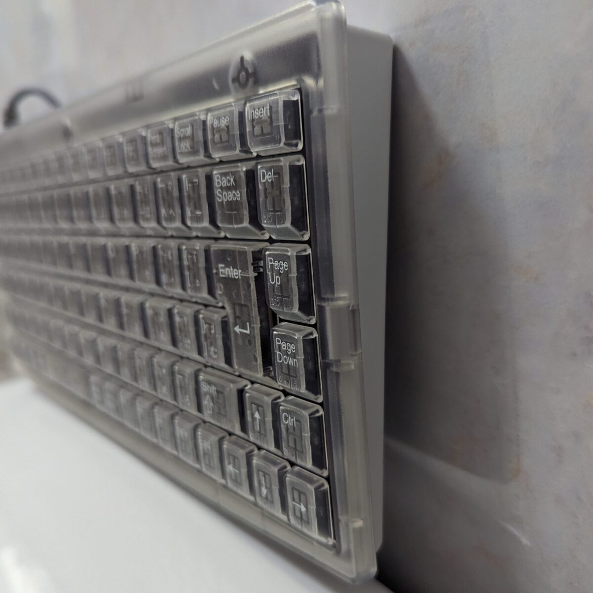 Sega Dreamcast Keyboard HKT-4000 Clear Skeleton (2000) - #11995