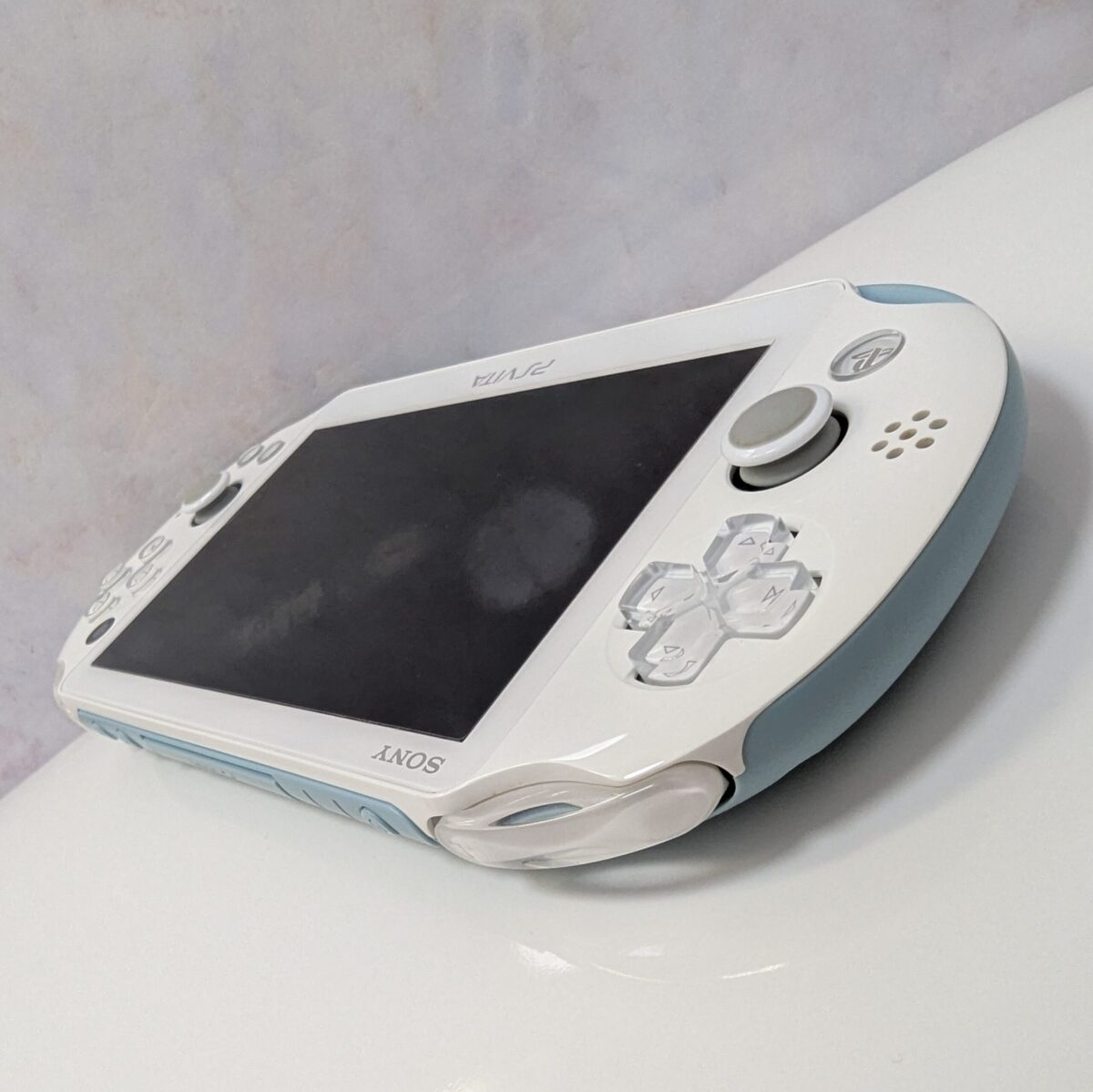 Restored & Modded White/Light Blue PS Vita (PCH-2000)