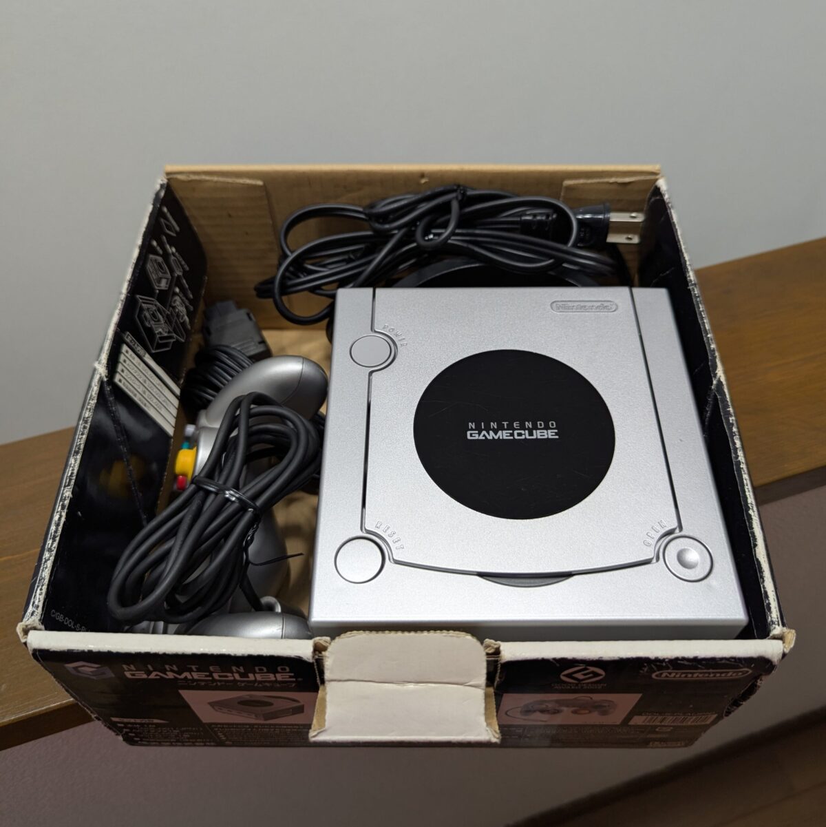 Boxed Silver Nintendo GameCube - PicoBoot Modded (Region Switchable)