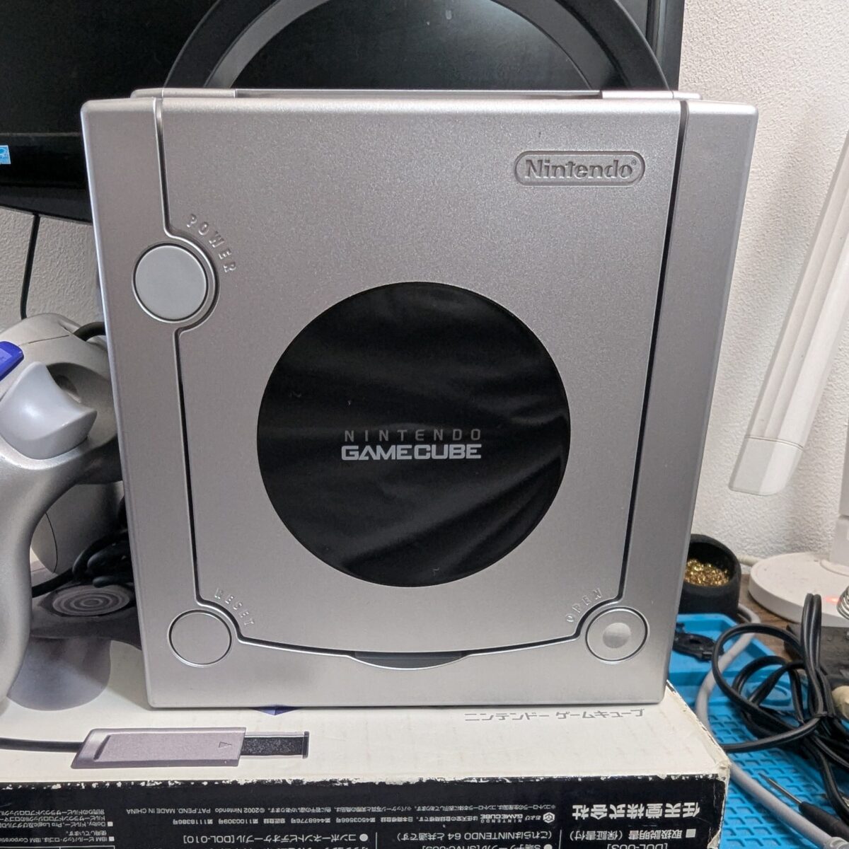 Boxed Silver Nintendo GameCube - PicoBoot Modded (Region Switchable)