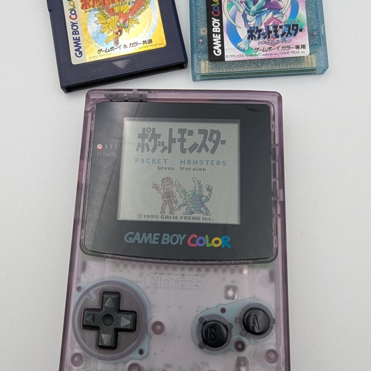 Pokémon Gold, Crystal, and Green - Japanese Loose Cartridges