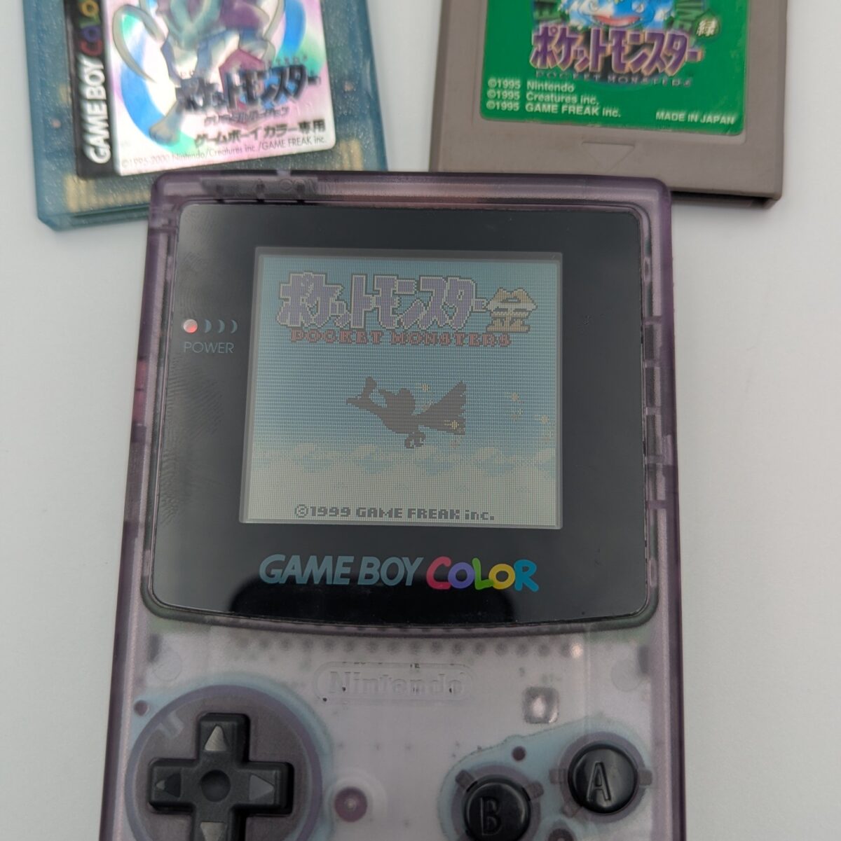 Pokémon Gold, Crystal, and Green - Japanese Loose Cartridges