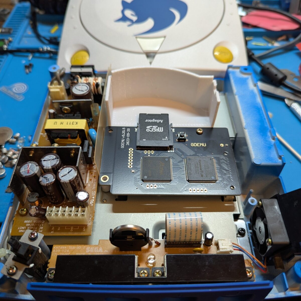 Custom Sonic Themed SEGA Dreamcast - Refurbished, GDEMU Modded