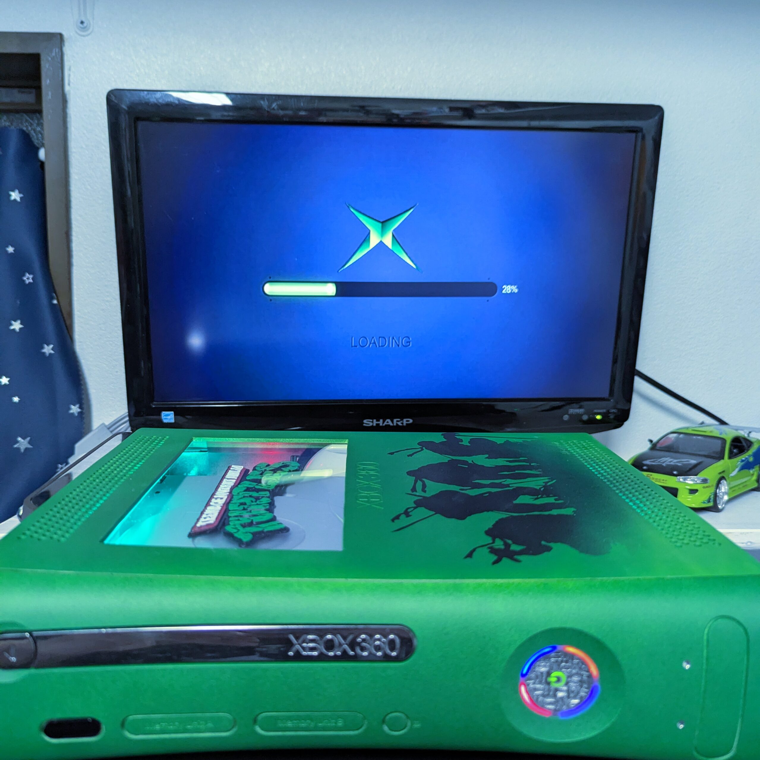 tmnt-custom-rgh-12-xbox-360-phat-jasper-motherboard-themed-sounds-custom-leds-120gb-hdd
