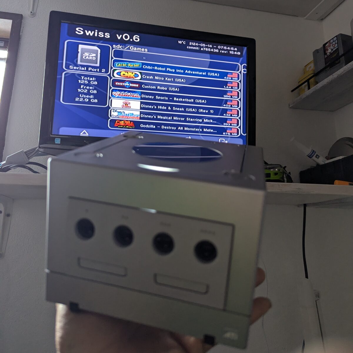 Refurbished Platinum PicoBoot Modded GameCube