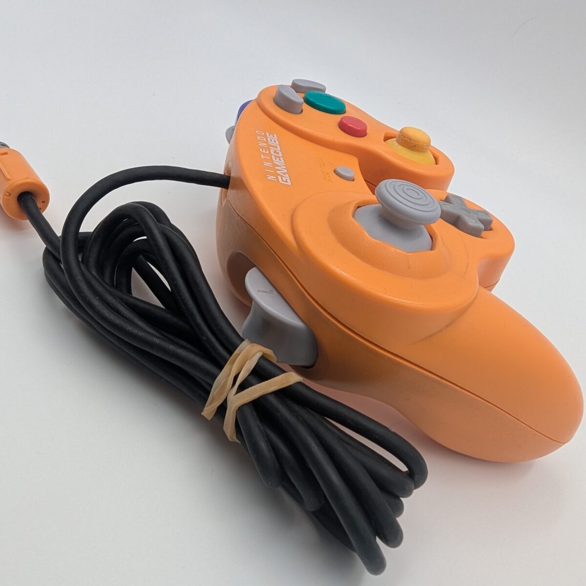Orange Spice GameCube with PicoBoot and Matching Controller