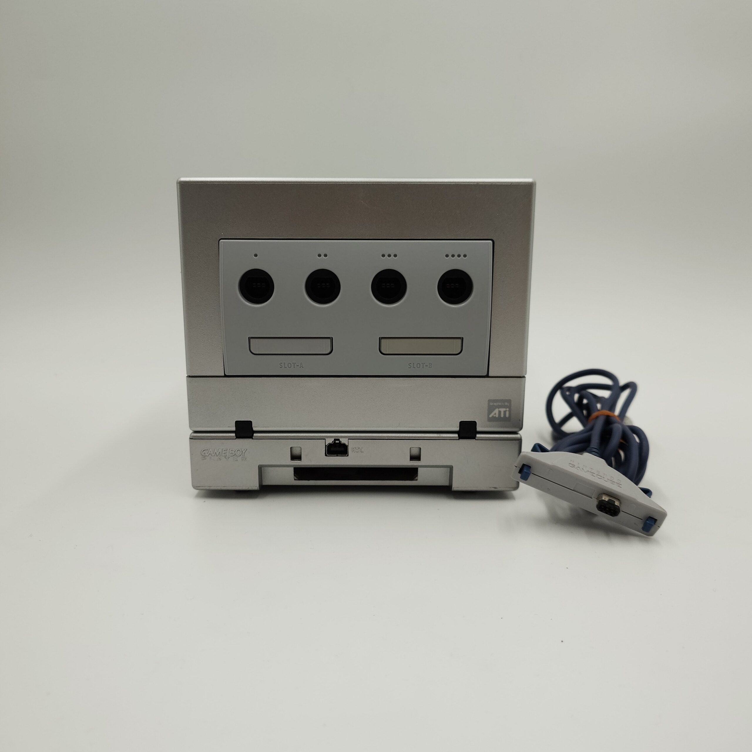 Refurbished PicoBoot Modded Platinum Nintendo GameCube (DOL-001) with Game Boy Player