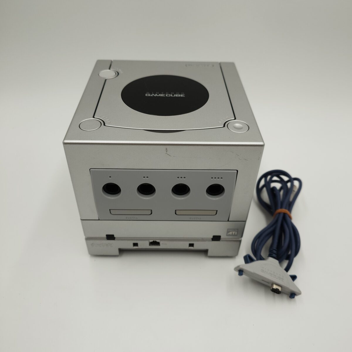 Refurbished PicoBoot Modded Platinum Nintendo GameCube (DOL-001) with Game Boy Player