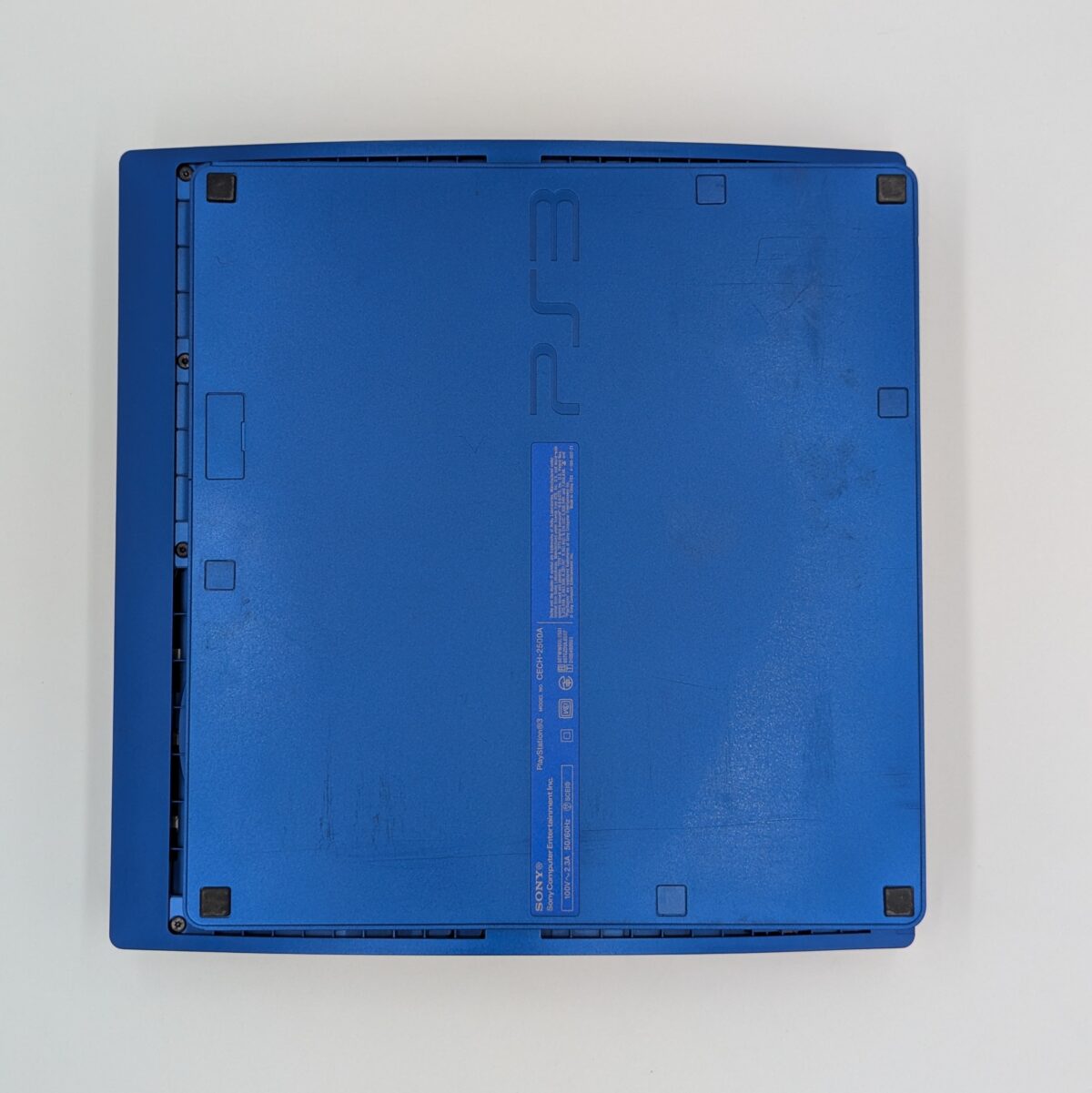 Refurbished Jailbroken PlayStation 3 Slim Titanium Blue Racing Pack. CECH-2500A GT