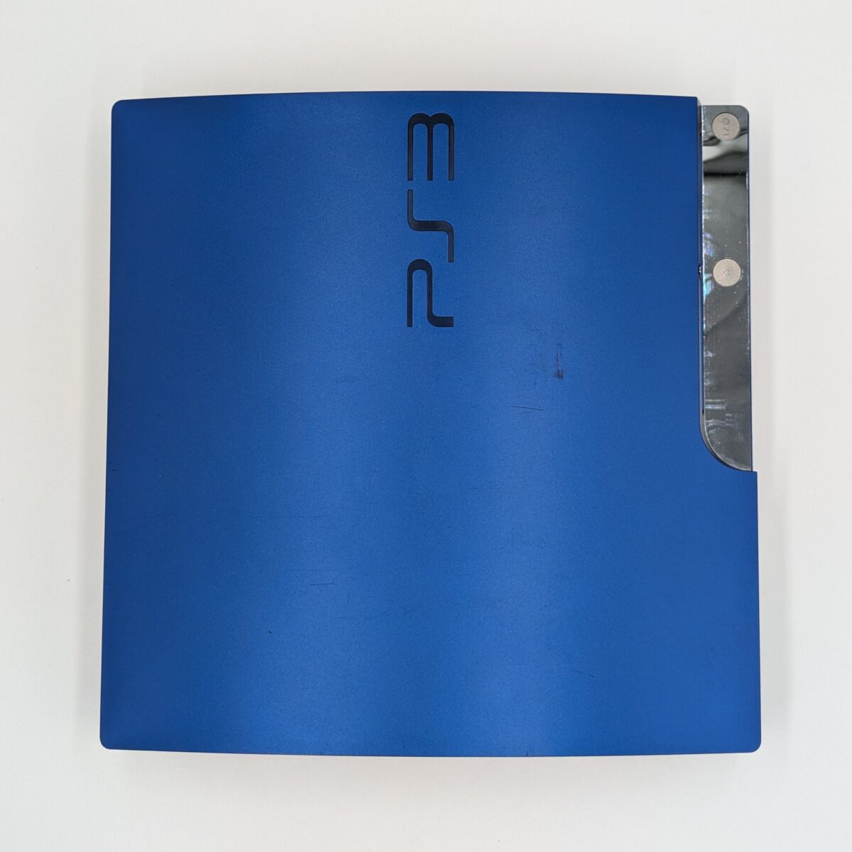 Refurbished Jailbroken PlayStation 3 Slim Titanium Blue Racing Pack. CECH-2500A GT