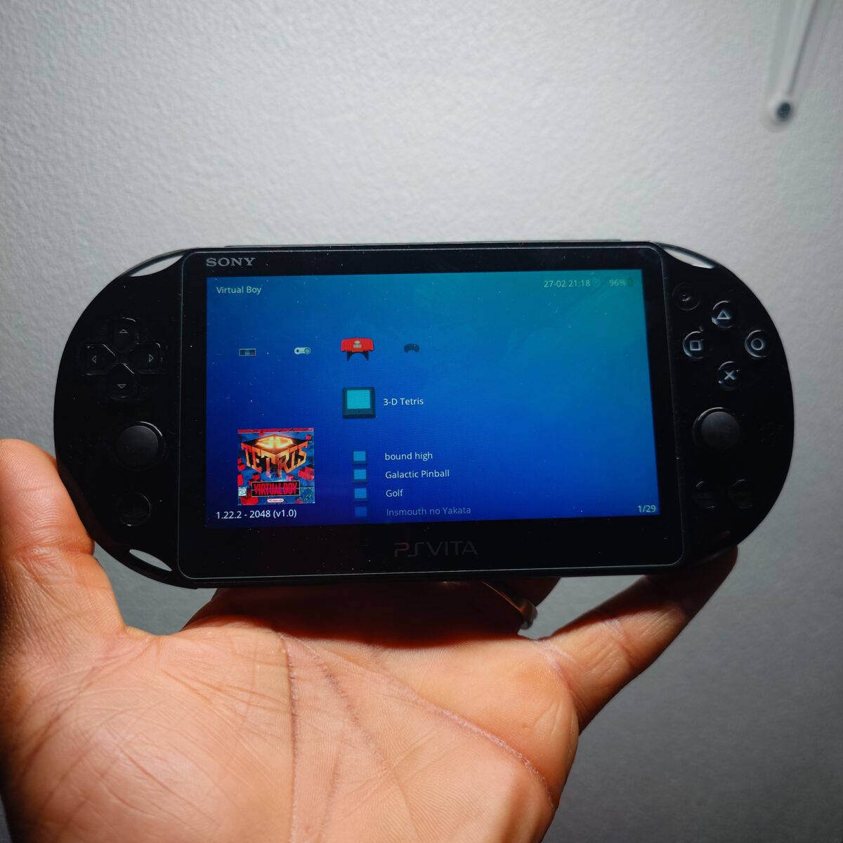 Black PS Vita PCH-2000 Jailbroken 128GB SD2Vita Plug and Play