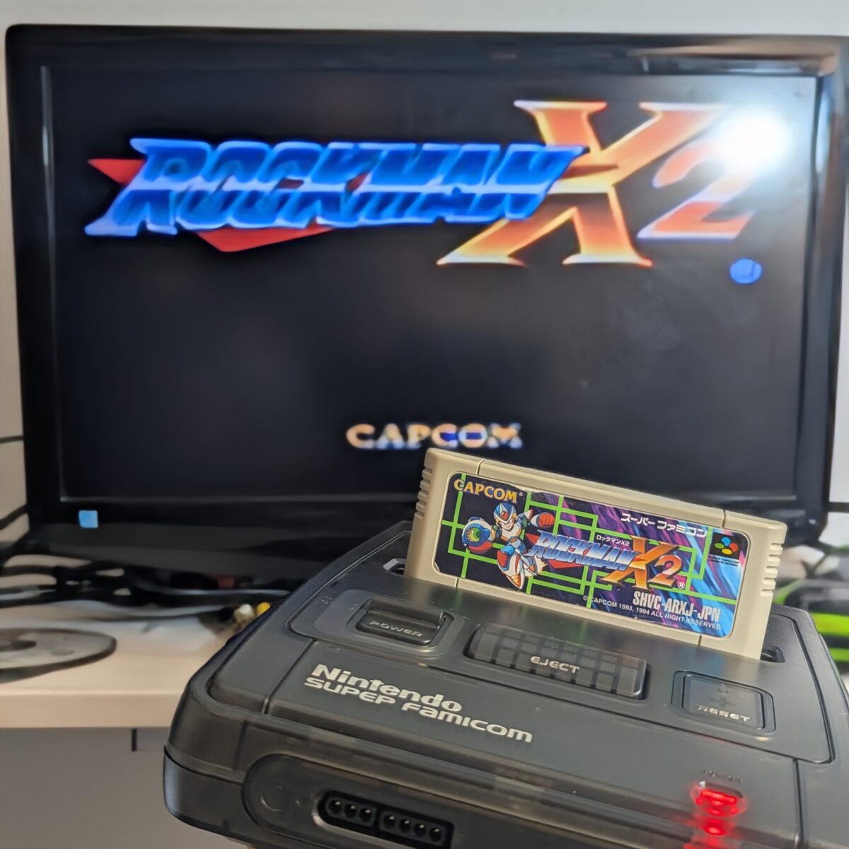 Refurbished Modded Super Famicom Console - USB-C Power, HDMI, Region-Free, Smoke Shell