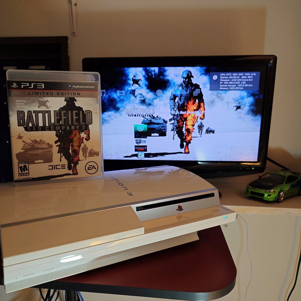 Refurbished Ceramic White Fat PS3 (CECHH00 CW) - Japan Exclusive, Jailbroken, 250GB