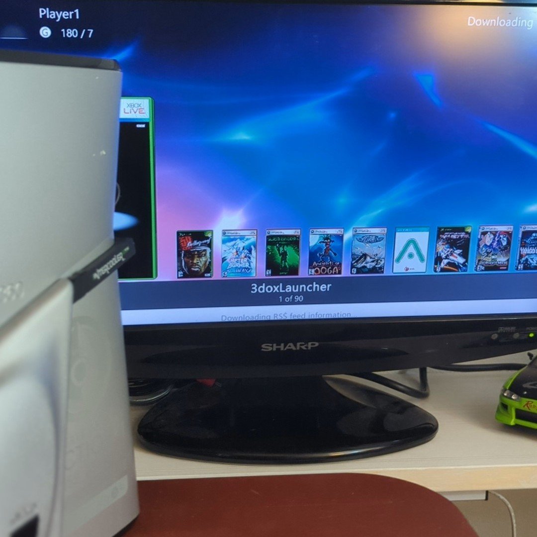 Refurbished RGH Xbox 360 Slim - Halo Reach Edition, Tri-Color Ring Lights + Silver Nyko Cooling Upgrade