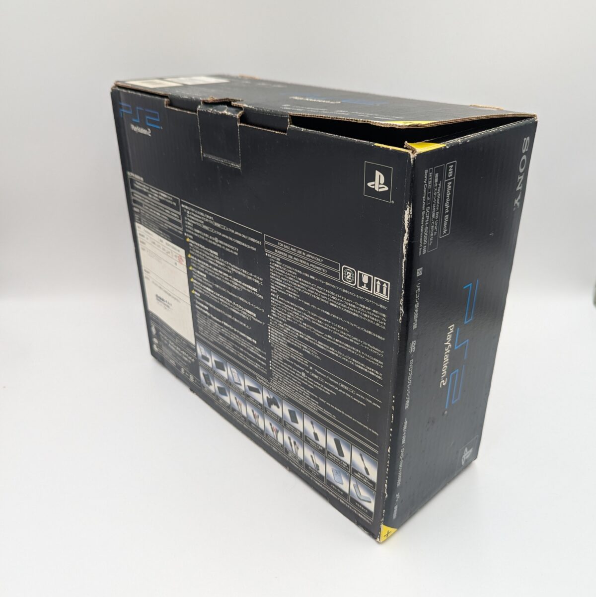 Boxed Refurbished PlayStation 2 Midnight Black (Region Modded)