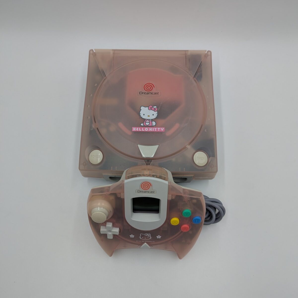 Refurbished Hello Kitty Clear Pink Dreamcast (VA1) Bundle - GDEMU 5.20v, 128GB