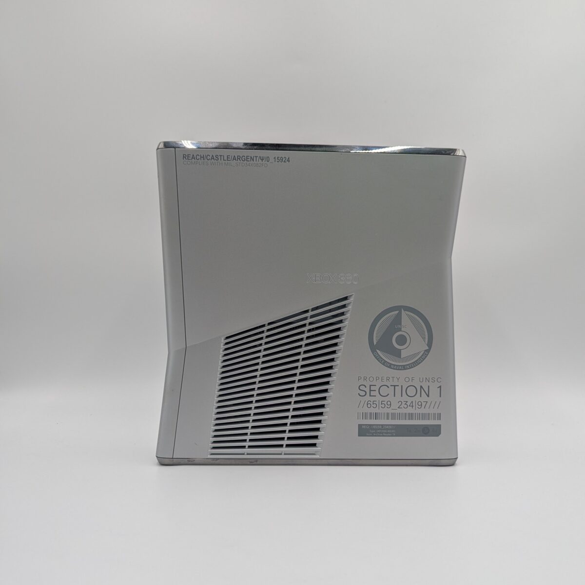 Refurbished Xbox 360 Slim Halo Reach Edition (RGH Modded, Trinity, 250GB HDD, Purple LEDs)