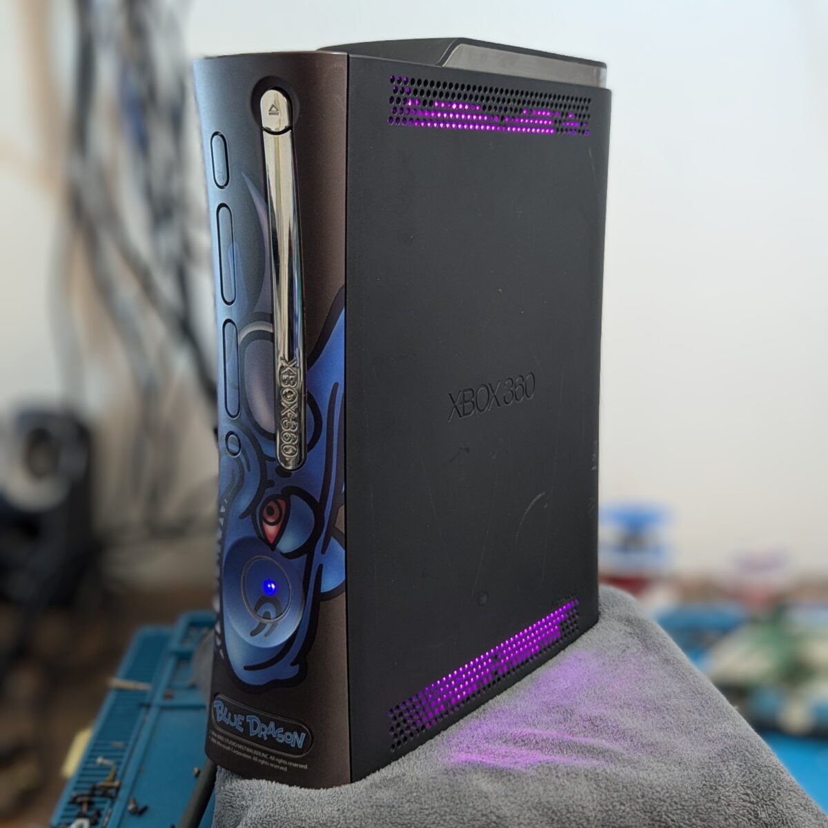 Refurbished RGH 1.2 Modded Xbox 360 Phat, Blue Dragon Edition