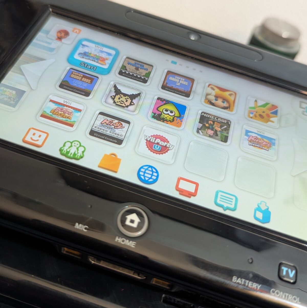 Homebrewed Japanese Wii U Black 32GB Console - Aroma, USB-C GamePad