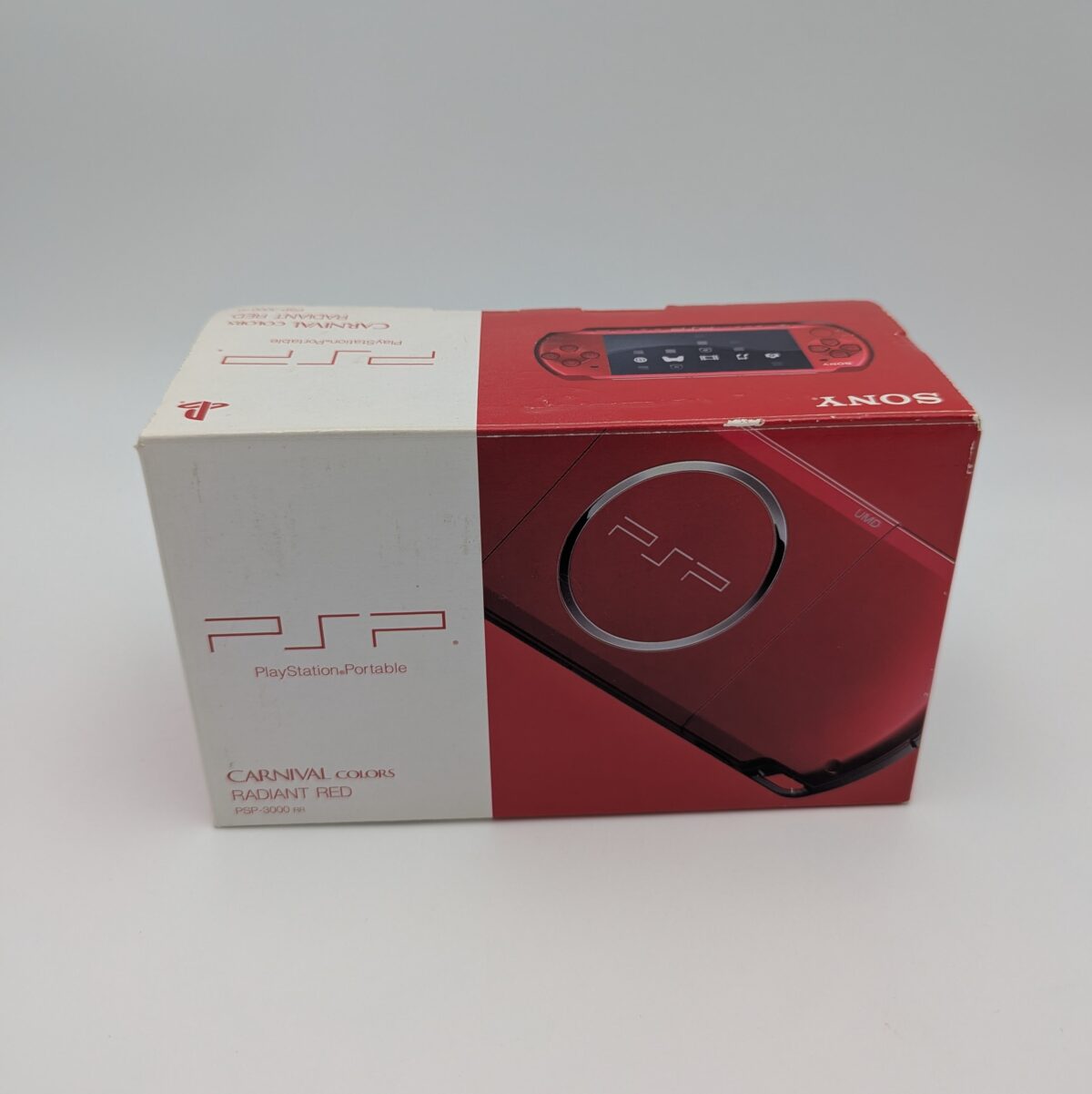 CIB Modded Sony PSP 3000 Radiant Red, 32GB, 6.61 ARK-5 CFW, Plug and Play
