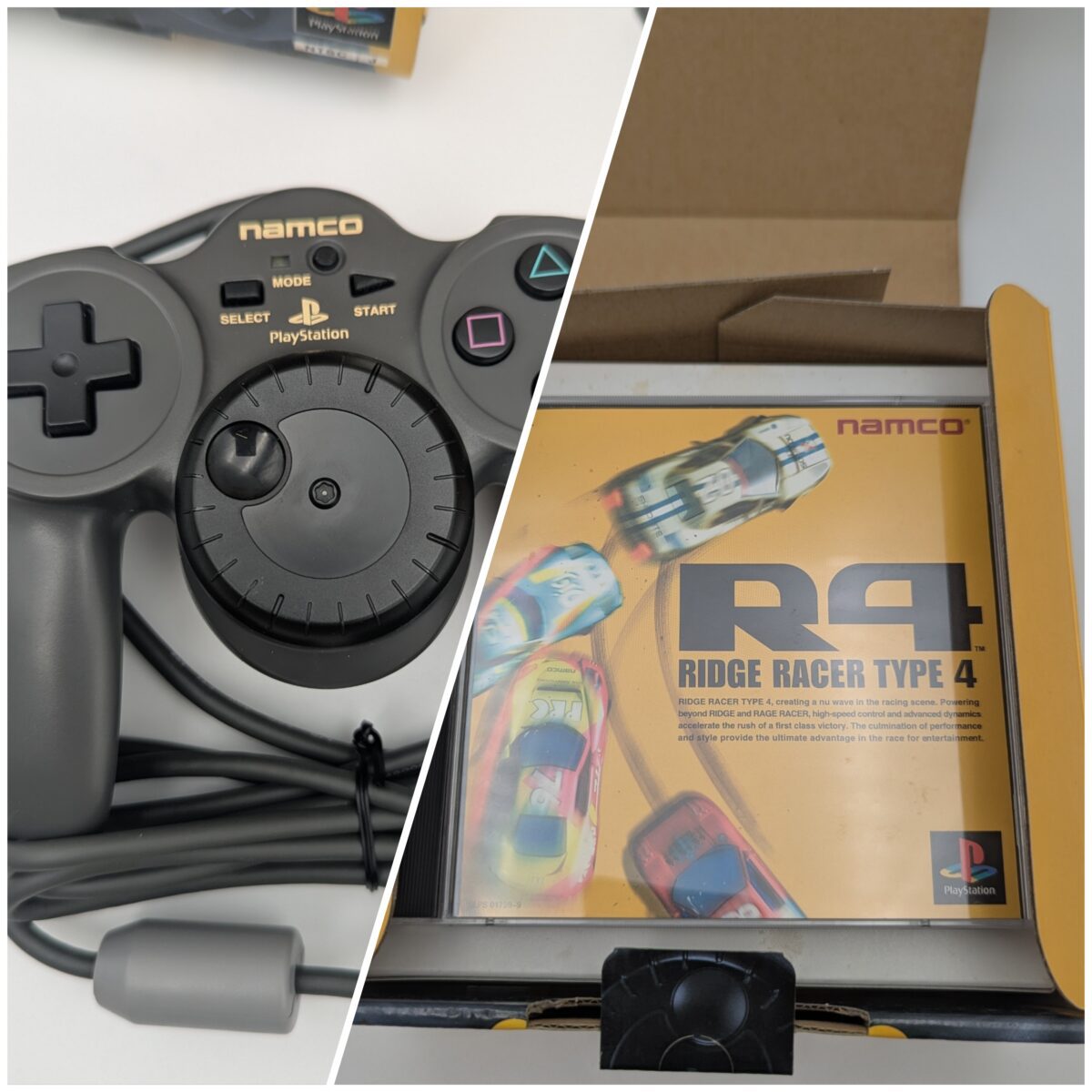 CIB R4: Ridge Racer Type 4 + Jogcon Controller