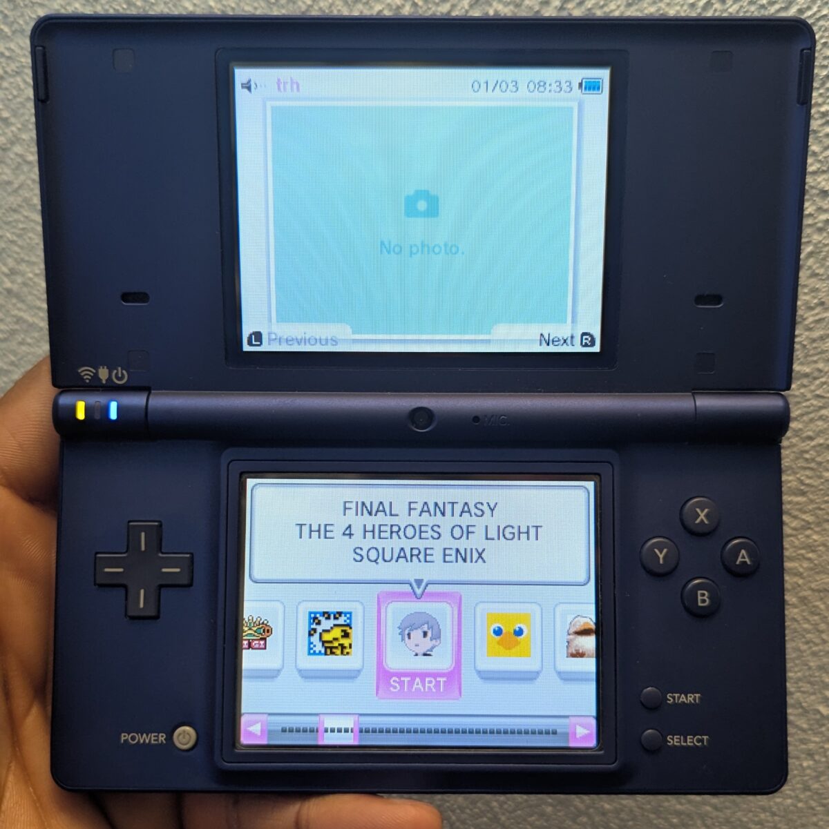 Modded Metallic Blue Nintendo DSi, Twilight Menu++, 32GB, Region Free