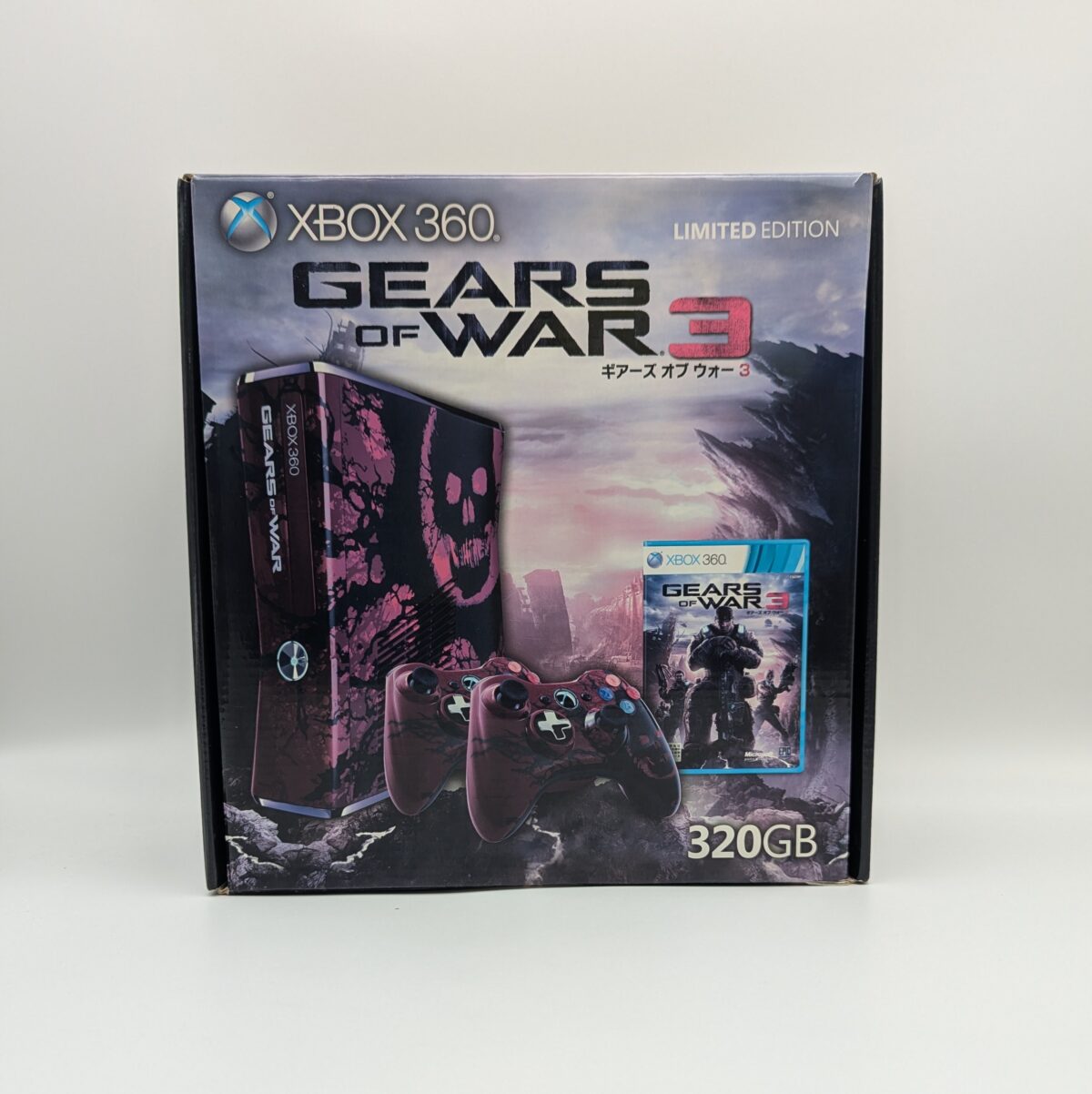 CIB Refurbished Gears of War Limited Edition Xbox 360 Slim RGH Console, Trinity, 320GB