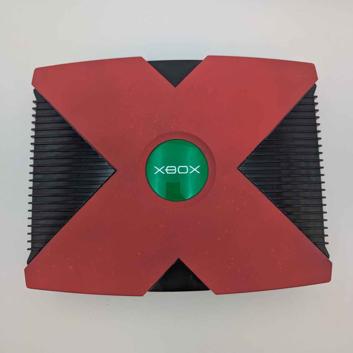 Refurbished Modded Original Xbox, Red Splatter Custom Paint, 2TB HDD, Cerbios